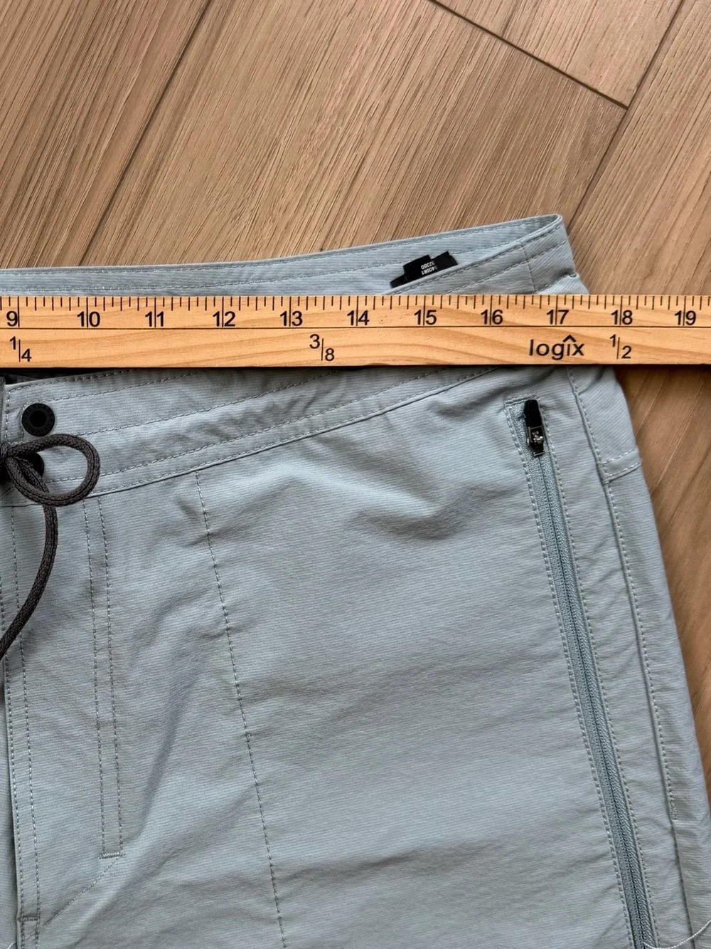 Roark Men's Layover Trail 2.0 Agave Blue Nylon Shorts Sz 34 NWOT